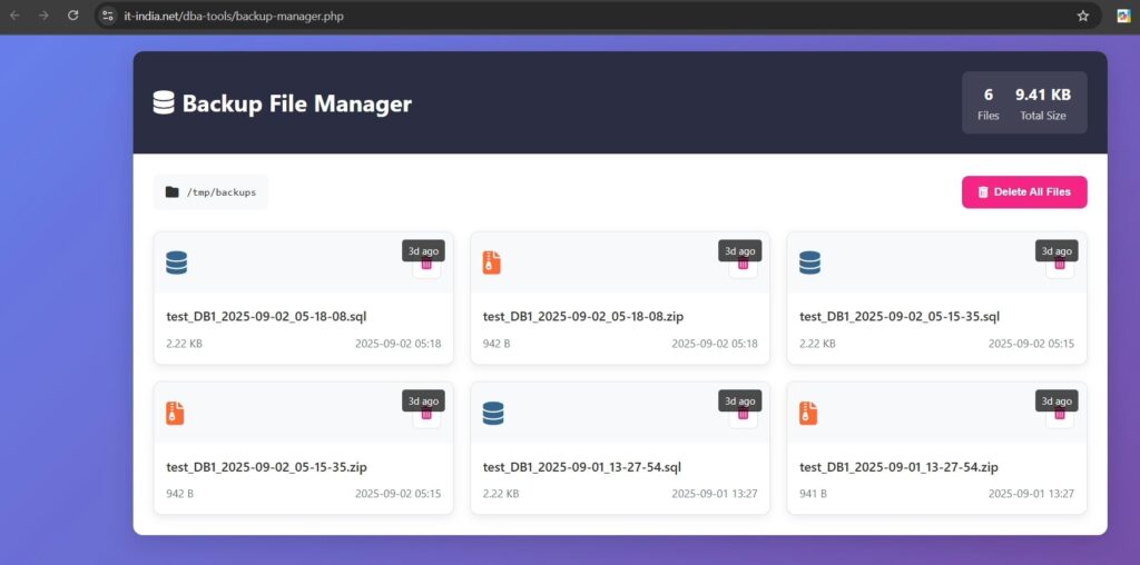 Backup Manager - Good