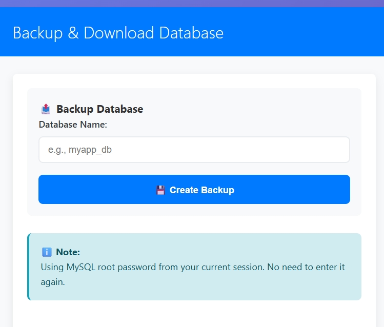 Backup n DL DB SS-01